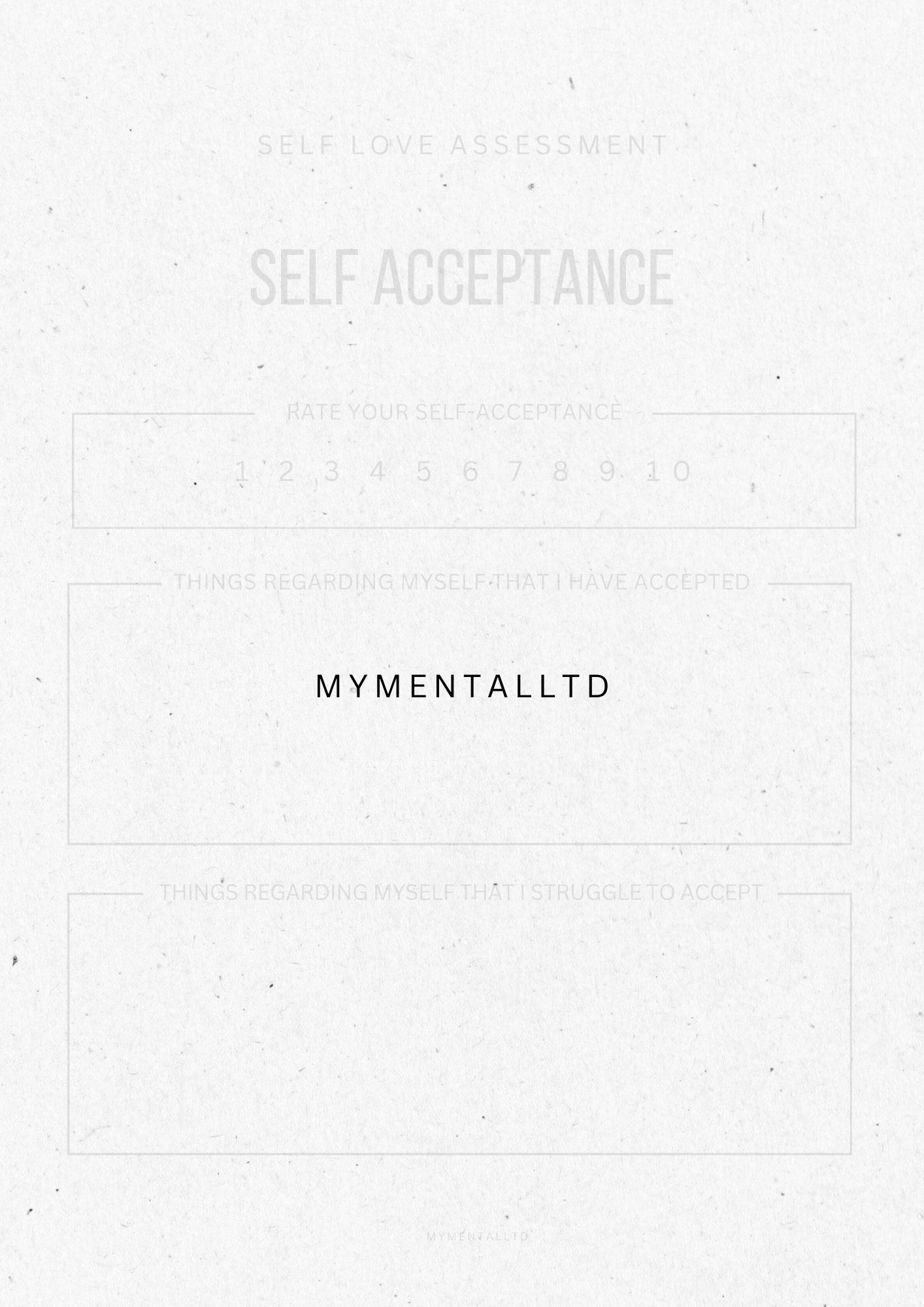 Self-Love Worksheets